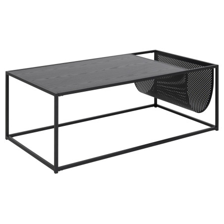 Stolik kawowy Actona Seaford | Metalowy, czarny, 110x60cm