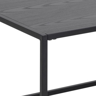 Stolik kawowy Actona Seaford | Metalowy, czarny, 110x60cm
