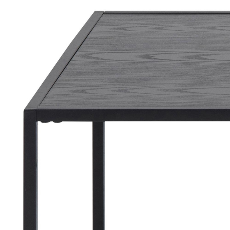 Stolik kawowy Actona Seaford | Metalowy, czarny, 110x60cm