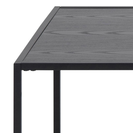 Stolik kawowy Actona Seaford | Metalowy, czarny, 110x60cm