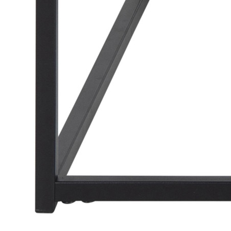 Stolik kawowy Actona Seaford | Metalowy, czarny, 110x60cm