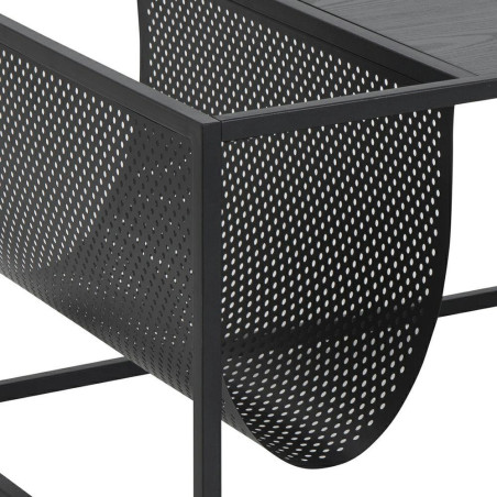 Stolik kawowy Actona Seaford | Metalowy, czarny, 110x60cm