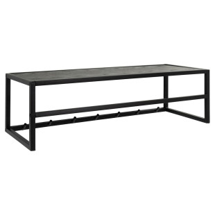 Wieszak Actona Seaford | Półka ścienna 77cm | Czarny