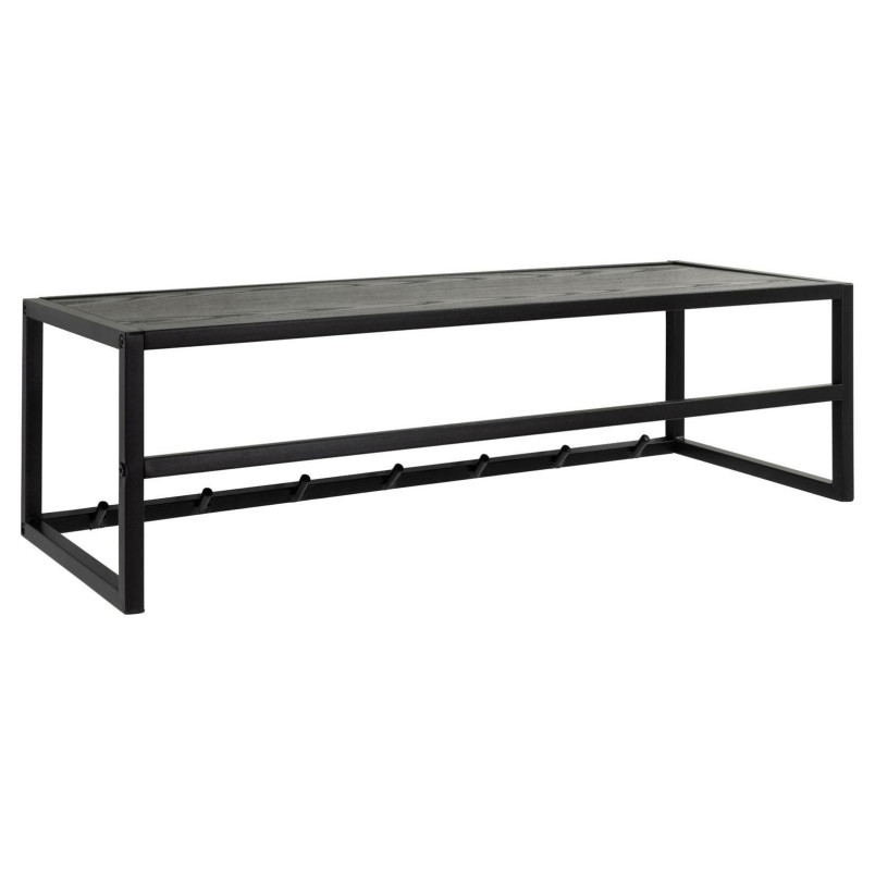 Wieszak Actona Seaford | Półka ścienna 77cm | Czarny