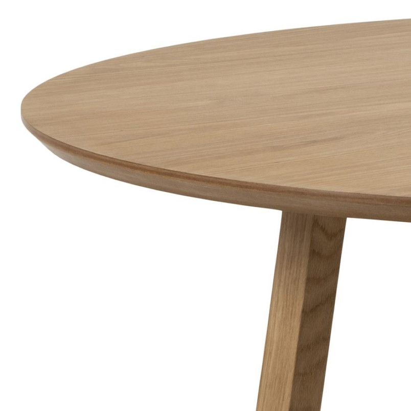 Stół okrągły Actona Malika | Fornirowany dąb 120cm