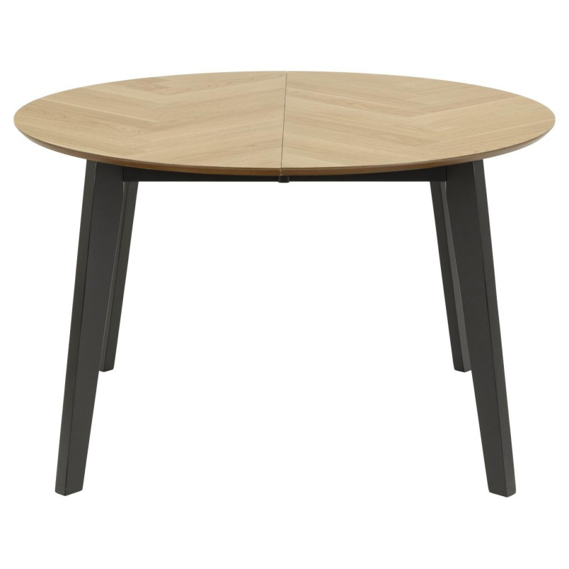 Stół okrągły rozkładany Georgetown Actona | Dąb/Czarny