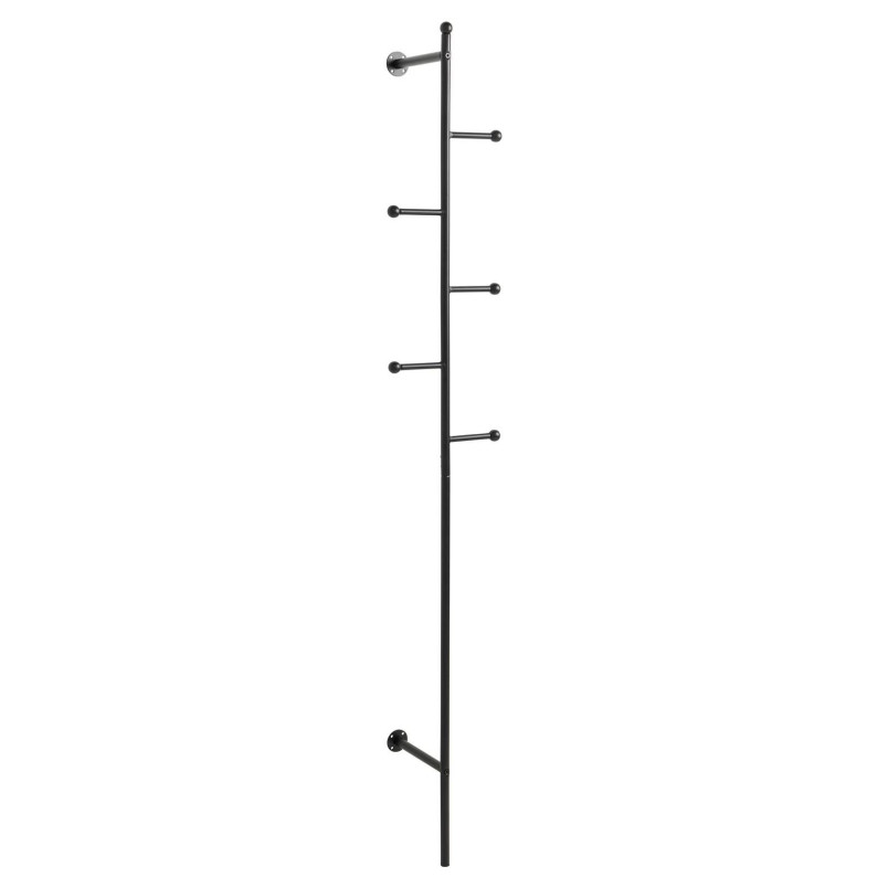 Wieszak ścienny Actona Aspen | Metalowy, Czarny | 171cm