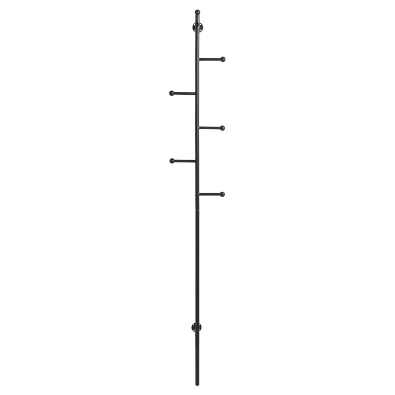 Wieszak ścienny Actona Aspen | Metalowy, Czarny | 171cm