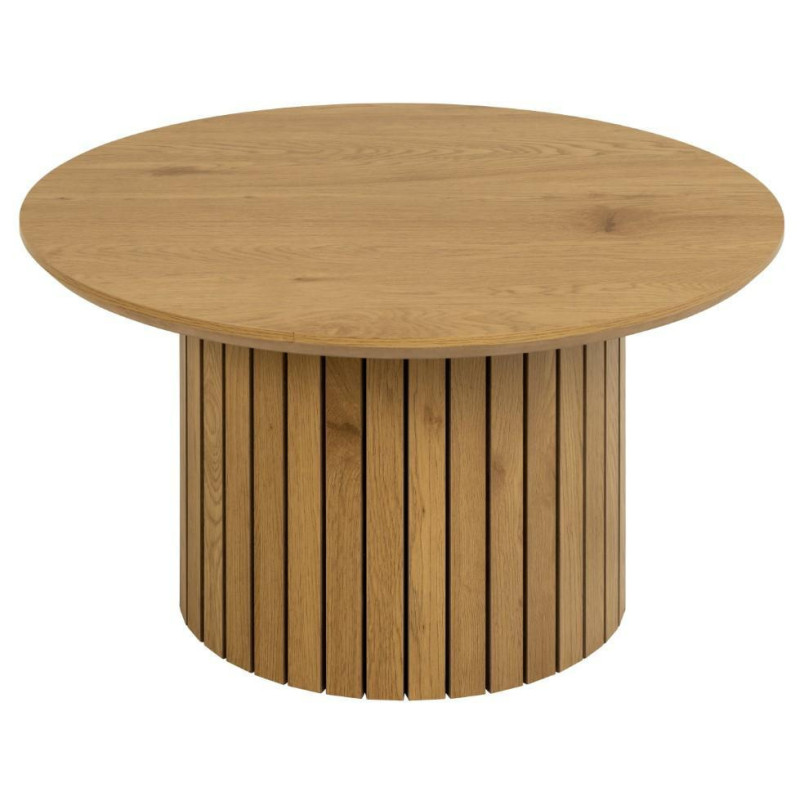 Stolik okrągły Yale Actona | Dąb, 80cm - Stylowy i funkcjonalny