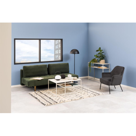 Sofa rozkładana Blain Actona | Zielona, 200cm | Komfort i styl