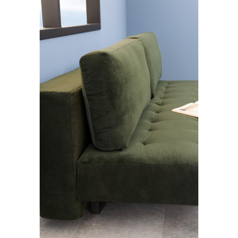 Sofa rozkładana Blain Actona | Zielona, 200cm | Komfort i styl