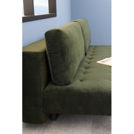 Sofa rozkładana Blain Actona | Zielona, 200cm | Komfort i styl