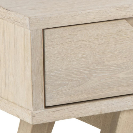 Szafka RTV Actona | Dąb Bielony | 150x45cm | Skandynawski Design