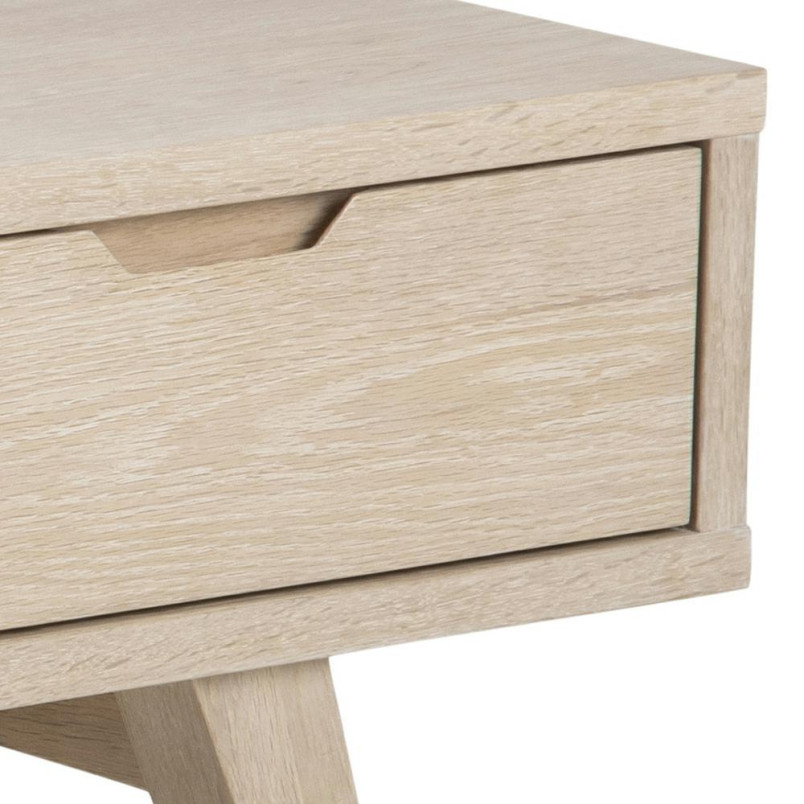 Szafka RTV Actona | Dąb Bielony | 150x45cm | Skandynawski Design