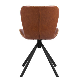 Krzesło Actona Batilda Retro Cross - Brąz/Czarny | Elegancki Design