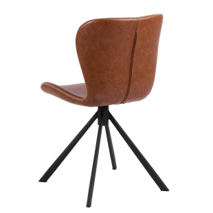 Krzesło Actona Batilda Retro Cross - Brąz/Czarny | Elegancki Design
