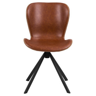 Krzesło Actona Batilda Retro Cross - Brąz/Czarny | Elegancki Design