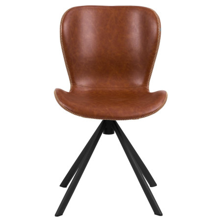Krzesło Actona Batilda Retro Cross - Brąz/Czarny | Elegancki Design