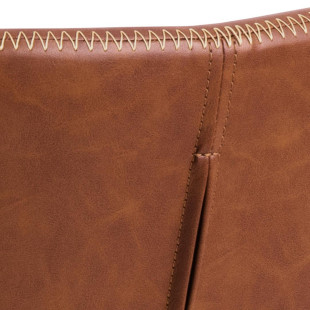 Krzesło Actona Batilda Retro Cross - Brąz/Czarny | Elegancki Design