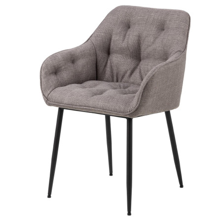 Krzesło Brooke Actona | Pikowane, Szare | Komfort i Styl