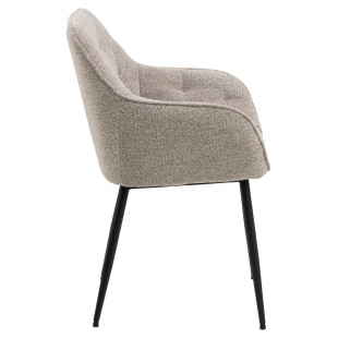 Krzesło tapicerowane Brooke Monza beżowe Actona - Komfort i styl