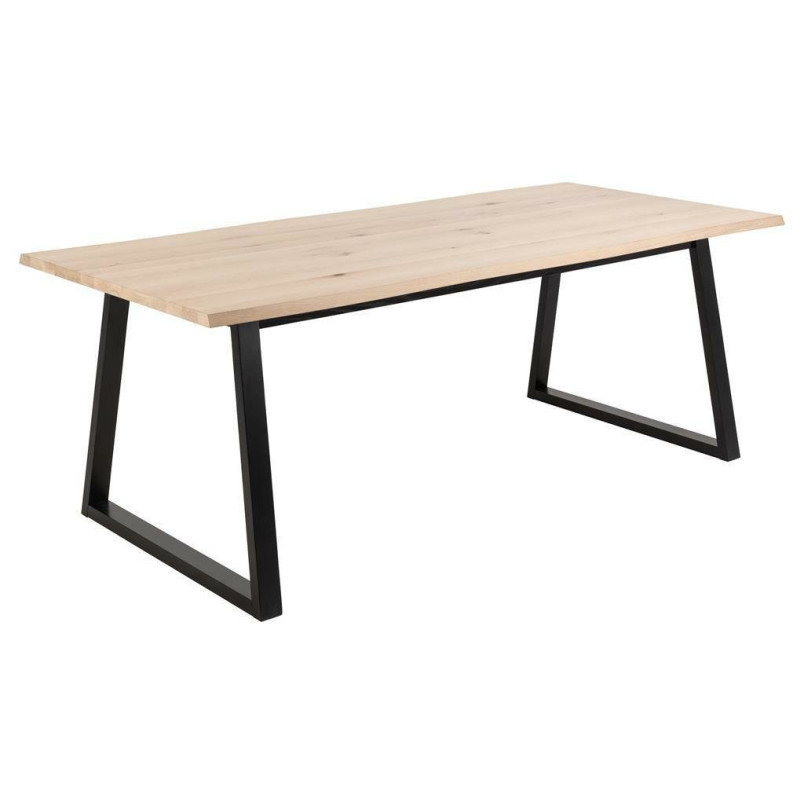 Stół loft Actona Malika 220x100cm dąb bielony - Stylowy i funkcjonalny