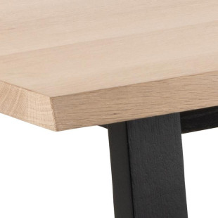 Stół loft Actona Malika 220x100cm dąb bielony - Stylowy i funkcjonalny