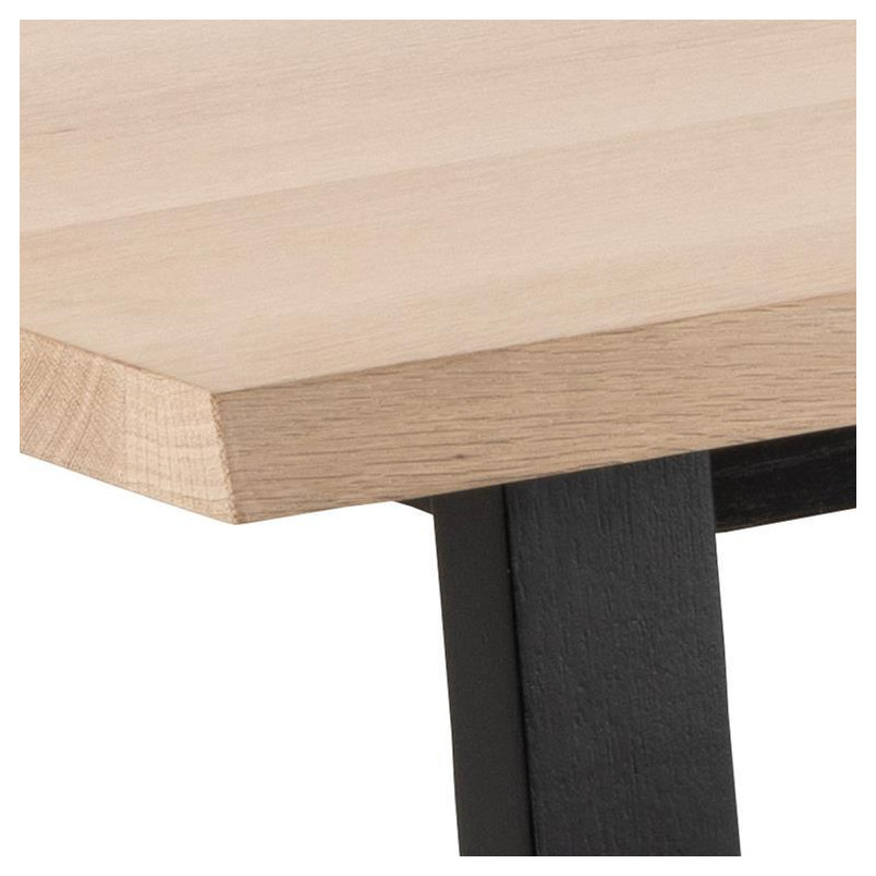Stół loft Actona Malika 220x100cm dąb bielony - Stylowy i funkcjonalny