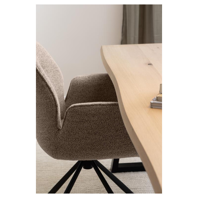 Stół loft Actona Malika 220x100cm dąb bielony - Stylowy i funkcjonalny