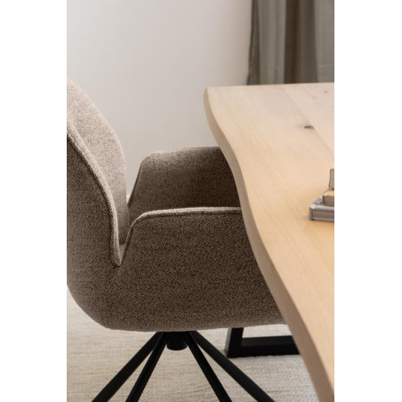 Stół loft Actona Malika 220x100cm dąb bielony - Stylowy i funkcjonalny