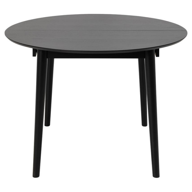 Stół okrągły rozkładany Montreux Actona | Czarny, 115-154cm