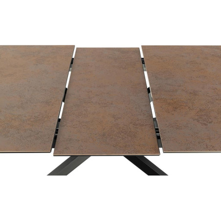 Stół rozkładany Actona Irwine | Ceramika, Brąz/Czarny | Kup online