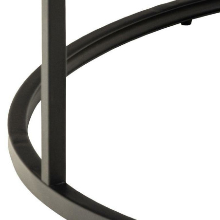 Stolik kawowy Spiro 80cm Actona - Czarny marmur, Nowoczesny design