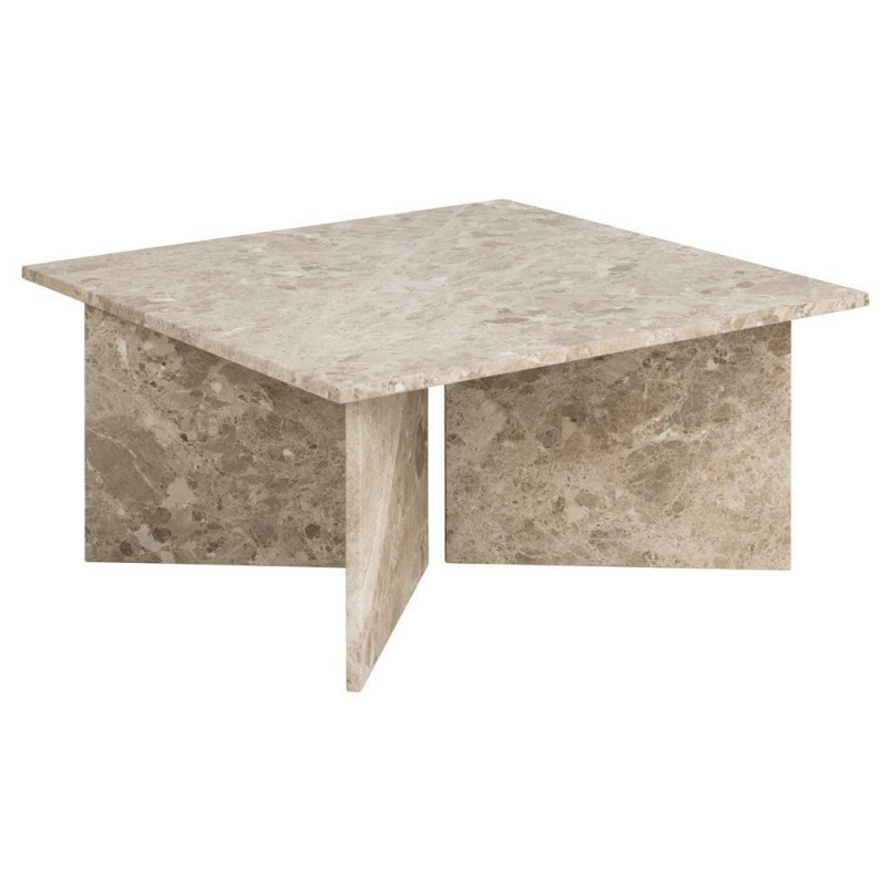 Stolik marmurowy kwadratowy Vega Actona | 90x90cm | Beżowy