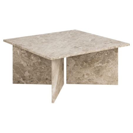 Stolik marmurowy kwadratowy Vega Actona | 90x90cm | Beżowy