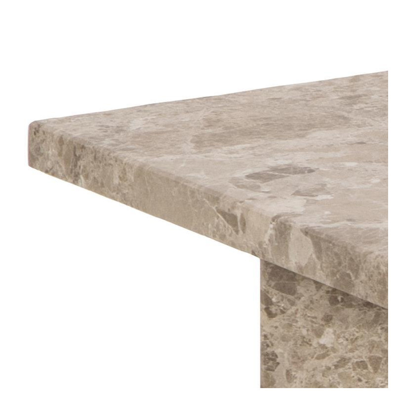 Stolik marmurowy kwadratowy Vega Actona | 90x90cm | Beżowy