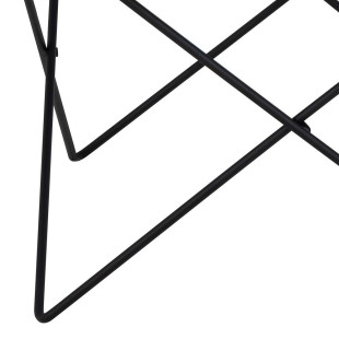 Stolik szklany Actona Cuxton 80cm - Szkło dymione, czarny