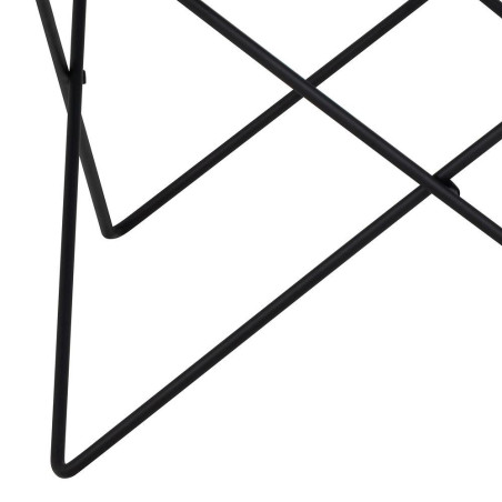 Stolik szklany Actona Cuxton 80cm - Szkło dymione, czarny