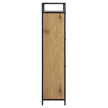 Szafka na buty Actona Seaford | 56x129cm | Dąb Dziki/Czarny