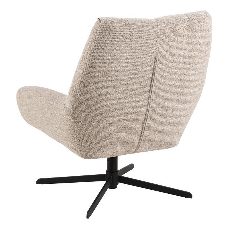 Fotel pikowany Paris Actona - Beżowy, Obrotowy | Komfortowy Design