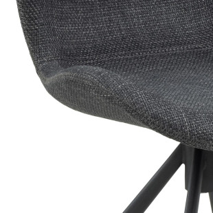 Krzesło Actona Batilda: Szare, Obrotowe, Nowoczesny Design