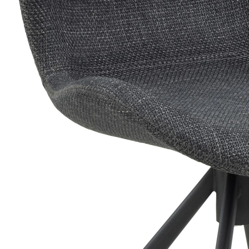 Krzesło Actona Batilda: Szare, Obrotowe, Nowoczesny Design