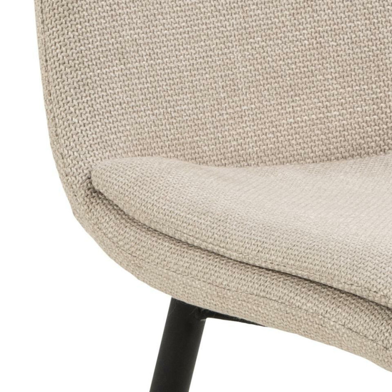 Krzesło Becca Actona - Beżowe, Tkanina Basel | Komfort i Styl