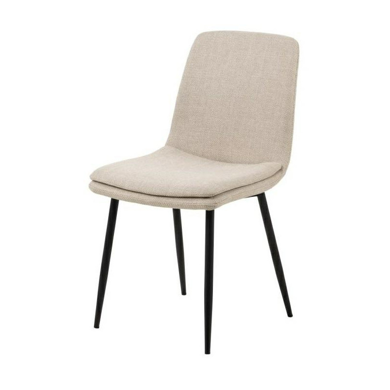 Krzesło Becca Actona - Beżowe, Tkanina Basel | Komfort i Styl