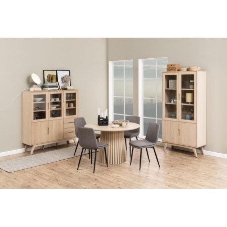 Krzesło Becca Actona: Szare, Tapicerowane, Nowoczesny Design