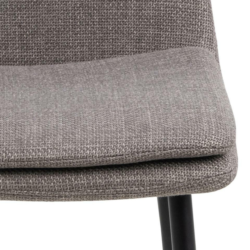 Krzesło Becca Actona: Szare, Tapicerowane, Nowoczesny Design