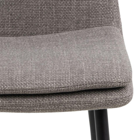 Krzesło Becca Actona: Szare, Tapicerowane, Nowoczesny Design