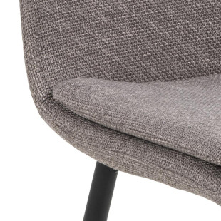 Krzesło Becca Actona: Szare, Tapicerowane, Nowoczesny Design