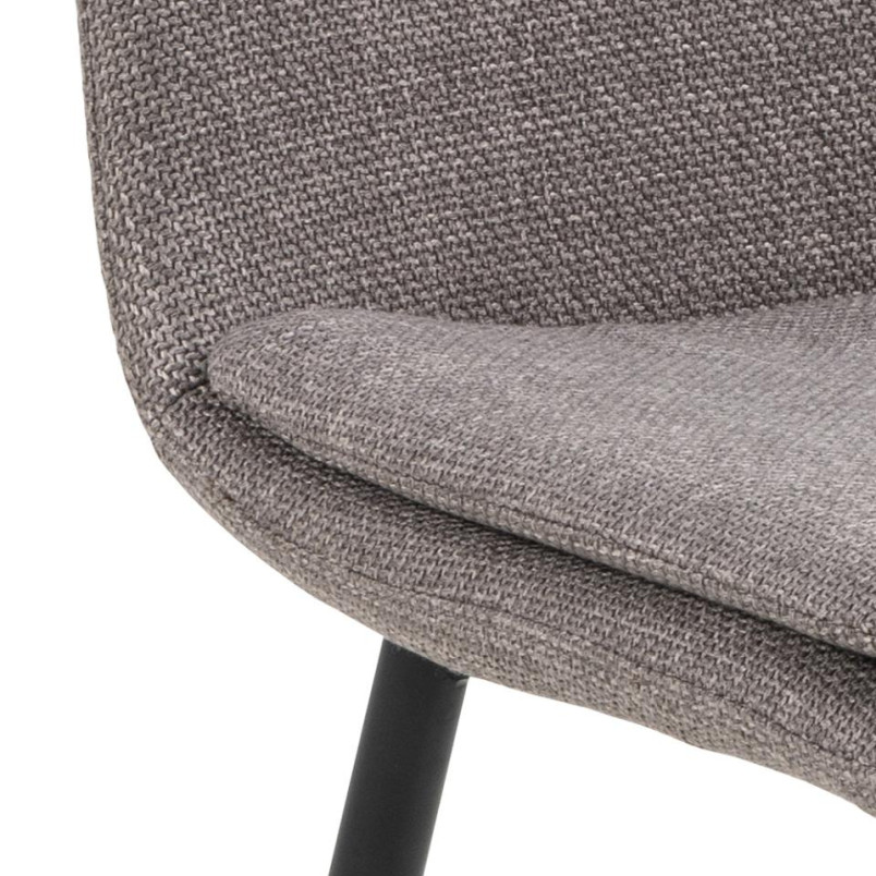 Krzesło Becca Actona: Szare, Tapicerowane, Nowoczesny Design
