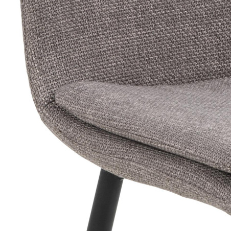 Krzesło Becca Actona: Szare, Tapicerowane, Nowoczesny Design